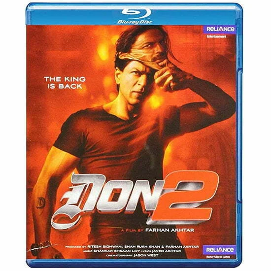 Don 2 blu ray (Shahrukh Khan) Bollywood movie with English Subtitles preowned used excellent condition